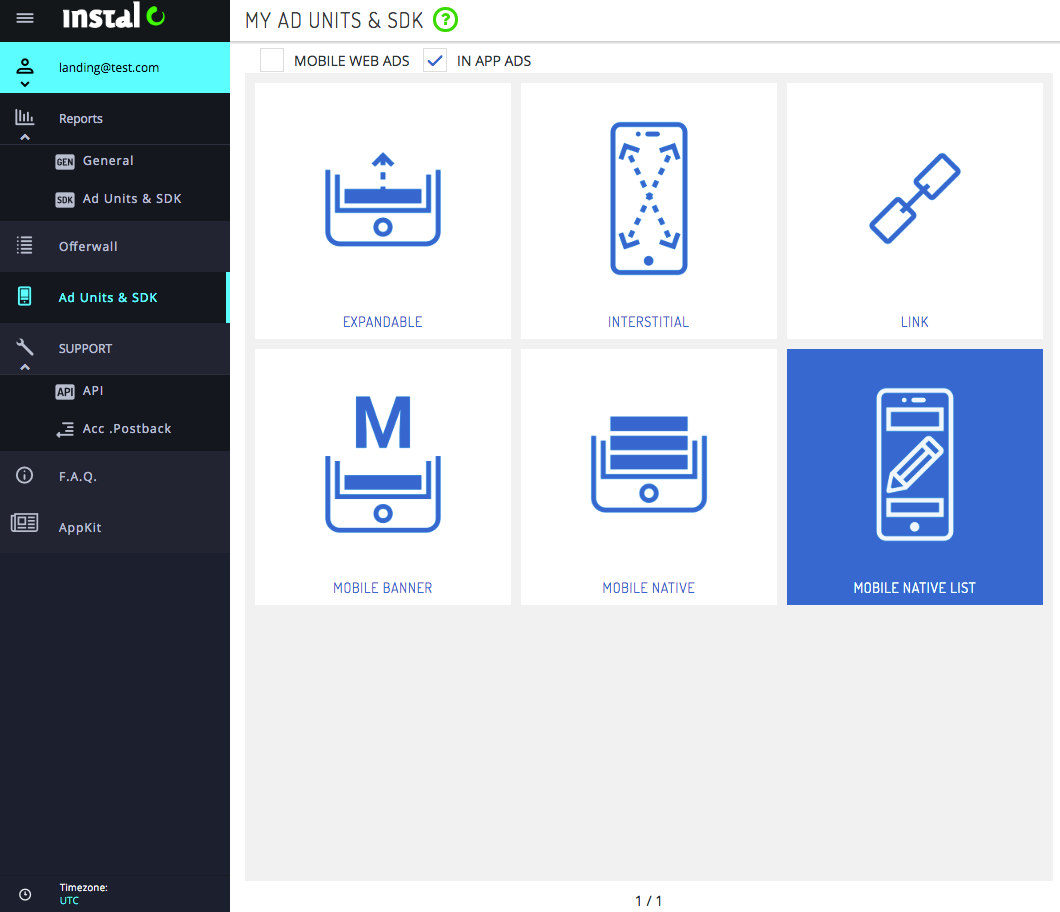 Choosing mobile adunit dimension